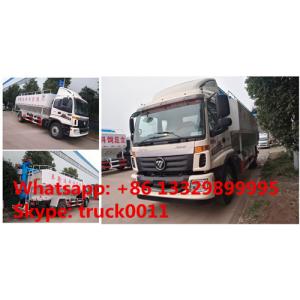 China total new FOTON Aumark 12m3 electronic discharging feed truck for sale, livestock farm-oriented animal feed pellet truck supplier