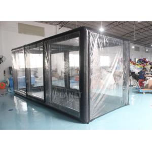 China Transparent 0.6mm PVC Cover Garage Inflatable Car Capsule supplier