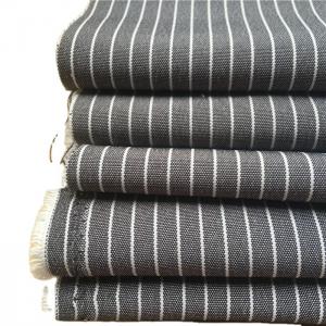 300D*300D Cation Polyester Woven Plain 7MM Stripe Suiting Fabric Linen Fabric for Fashion