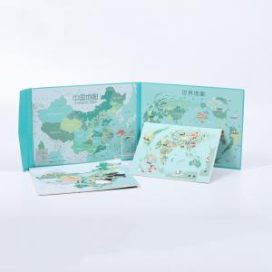 China 3D Wood Magnetic Jigsaw Puzzle Of China And World Map supplier