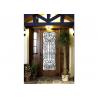 China Glass Lowes Wrought Iron Entry Doors And Glass Agon Filled 22*64 inch Durable wholesale