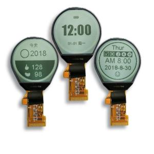 China 1.3inch GY128128-23 Round LCD Module 4-Spi FSTN Custom Monochrome Dot Matrix Clock COG LCD Screen 128x128 Circle Display wholesale
