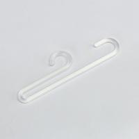 China 105mmx23mm Recyced White PE Sock Clothes Hanger For Drying Dispaly on sale