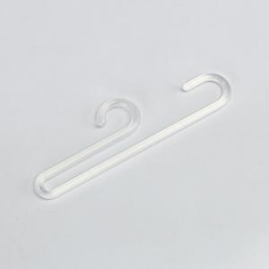 105mmx23mm Recyced White PE Sock Clothes Hanger For Drying Dispaly