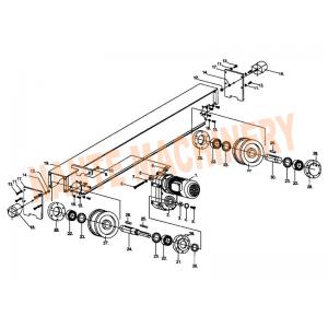 China Crane Traveling Mechanism HSB Series Crane End Carriage for Single / Double Girder supplier