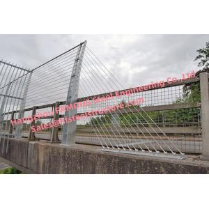 Road Wire Suspension Bridge Steel Clear Span Q345B - Q460C Grade Public Transportation