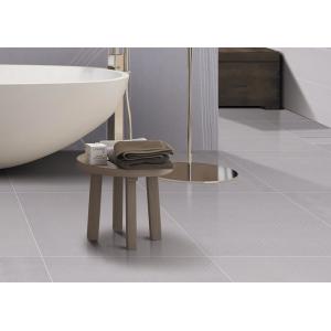 Inkjet Dry Glaze Carpet Ceramic Tile , Bedroom Floor Tiles 600*600mm Size Light Grey Color