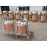 Rose Gold SS304 / 316 500L Small Brewery Equipment 50 / 60 Hz Frequency