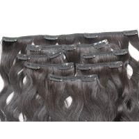 China Comb Easily Clip In Natural Hair Extensions , 8A Blonde Clip In Hair Extensions on sale