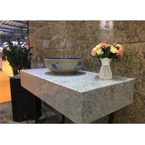 Kashmir White Granite Premade Granite Bathroom Countertops For Five Start Hotel