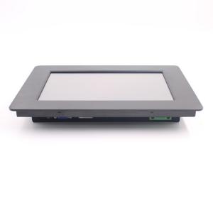 China Front IP65 Rugged Lcd Monitor VGA DVI 350nits Resistive Touch For Kiosk supplier