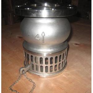 China Hand Lever Operator SS Stainless Steel Foot Valve For Oil , Liquid / Suction Foot Valve supplier