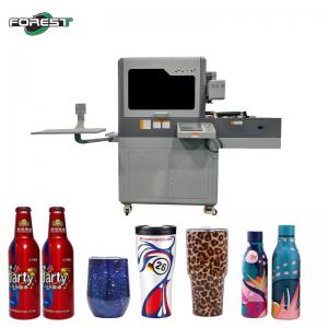 Rotary UV Printer For Conical And Cylinder Shape Bottle Printing With Double Auto Feeding System