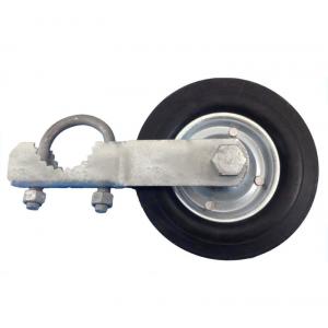 Sliding Gate Caster Wheel Heavy Duty Rubber Wheel with Universal Mount Plate 220lbs
