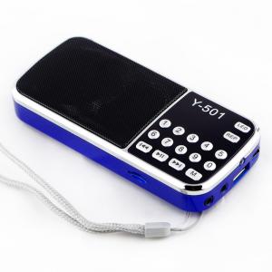 Durable LED Light Portable Radio Player With 3.7V 600mAh Battery