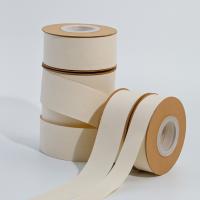 China 10mm-32mm Natural White Cotton Ribbon 100% Cotton Woven Ribbon on sale