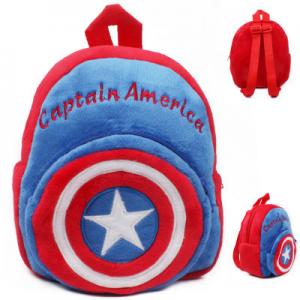 China Captain America Childrens School Backpacks For Boys , Cool Kids School Bags supplier