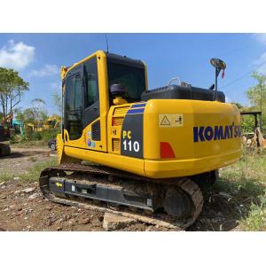 Komatsu PC110 Used Excavator Equipment Used Hydraulic Excavators With 0.48m3 Bucket