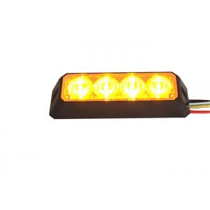 China Waterproof 12W Amber Warning Emergency LED Grill Lights For Police Vehicle supplier