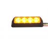 Waterproof 12W Amber Warning Emergency LED Grill Lights For Police Vehicle