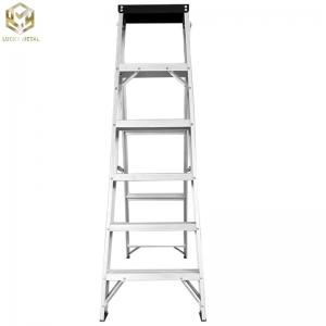 China Step Standing Aluminium Telescopic Ladder Extendable Single Side OEM supplier