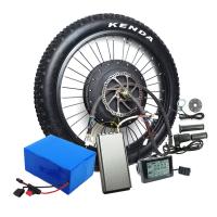 China Strong power motorcycle electric conversion kit  bafang part e bike battery case cheap price 3000w hub motor kit 72v on sale