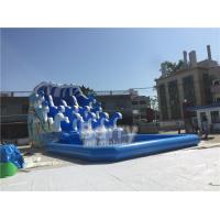 China Outdoor Wave Inflatable Water Pool  / Water Sport Games PVC Tarpaulin Material on sale