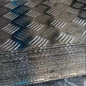 Five Bars Embossed Aluminium Checker Plate Allou Sheet 5754 H114 For Floor