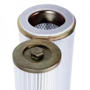 China PTFE Membrane Threaded Filter Cartridge P84 , Polyester Pleated Dust Collection Cartridges supplier