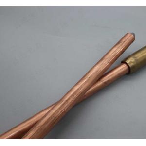 China Threaded Ground Rods Earth Rod 16mm M8 Grounding Earthing System supplier