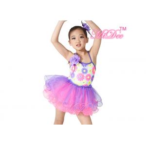 MiDee Dance Costume Ballet Tutu Dress Camisole Sequins Tiered Tulle Skirt