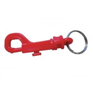 Easy Rotation Plastic Key Clip , Plastic Key Ring Clips With 7/8" Split Ring