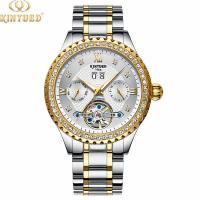 China Diamond Case Luxury Mechanical Watches Calendar Date Display on sale
