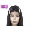 Virgin Silk Straight Custom Lace Wigs Double Drawn Weft Any Colors Available