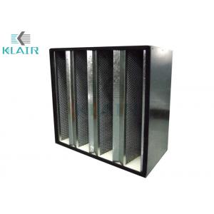 China V Bank Activated Charcoal Filter , High Capacity Carbon Odor Filter Class 2 supplier