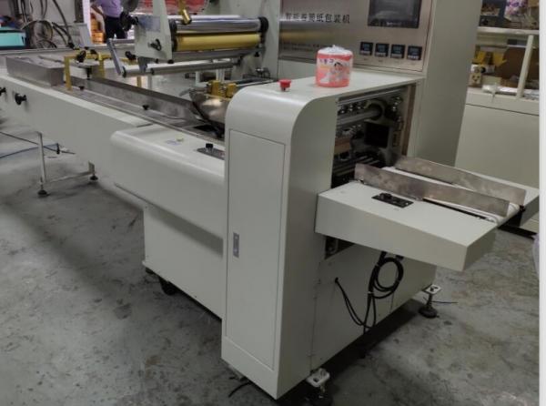 Full Automatic Single Paper Roll Wrapping Machine High Speed Middle / Sides