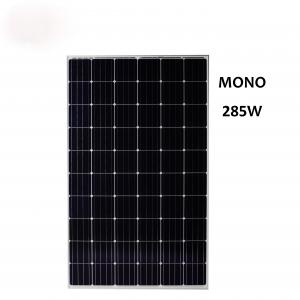Hot Sale Cost-effective 285W Monocrystalline Silicon Solar Panel Applied in Distributed Household PV Solar Power System