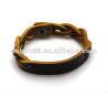 China Hot Sale adjustable personalized fashion custom leather bracelets wholesale