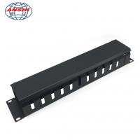 China Black Horizontal Cable Management 2u Rack Mount 19 Inch With 12 Ports on sale