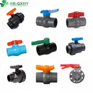 Chinese PVC Single/True Union Valve QX Structure for Water Supply Compact/ Octangle Design