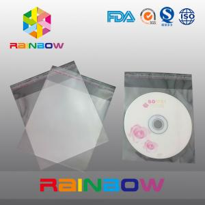 China OPP cellophane bags for CD card / gift packaging , self adhesive seal on sale 