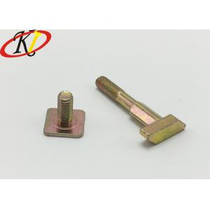 China Yellow Zinc Plated Square Head T Head Steel Specialty Bolts Grade 5.8 supplier