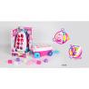 Pink Building Blocks Educational Toys For Kids Age 3 Years / Animal Trolley Cart