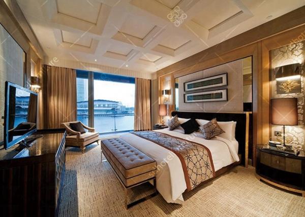Modern Bedroom Furniture Sets Wooden Frame Guest Room