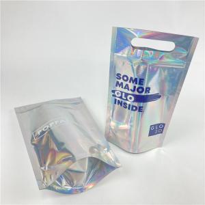 High Quality Custom Digital Printing Holographic Film Stand Up Mylar Packaging Bags for Gummy Hard Candy