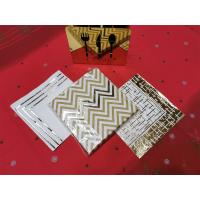China Christamns Disposable Gold Foil Napkin party cocktail napkins Luxury Ry And ECO Friend on sale