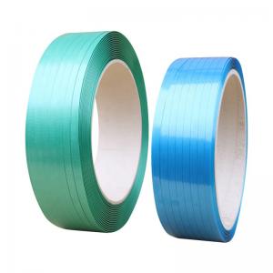 China 25mm Width Polyester Packing Strap / Pallet Strapping Tape 20kg 1.2mm Thickness supplier