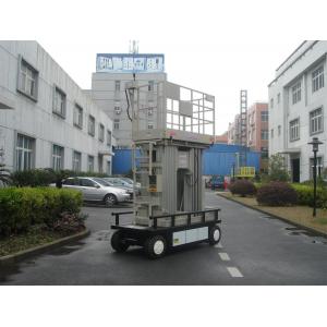 China Four Mast Electric Ladder Lift , 300KG Load 12m Mobile Elevated Platform supplier