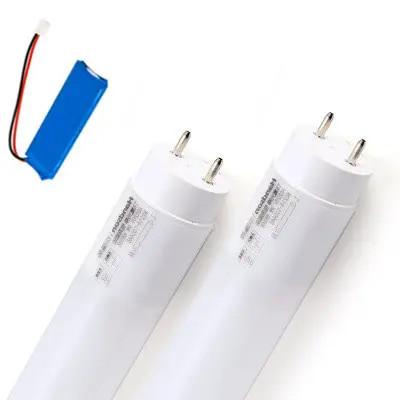 Tubo de luz LED de emergencia T8 de alta eficiencia con 50000 horas de vida útil, cubierta lechosa y transparente