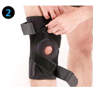 Sports Tied Knee Leg Support Brace / Leg Stabilizer Brace Prevent Knee Down